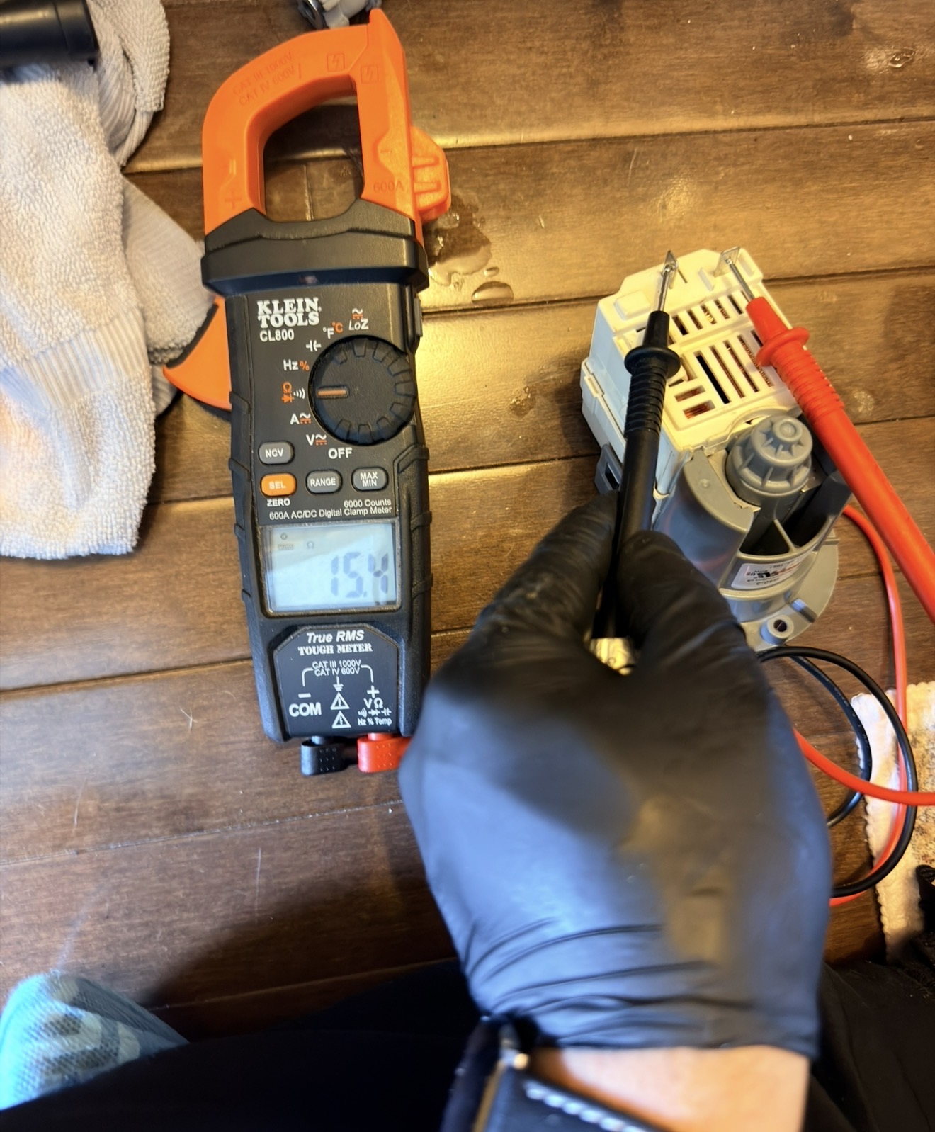 Klein Tools multimeter testing Samsung washer thermistor component Pleasant Plains Staten Island 10309